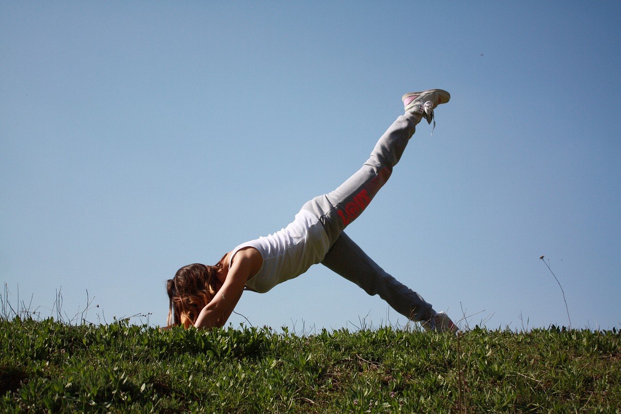 pilates, pierna arriba