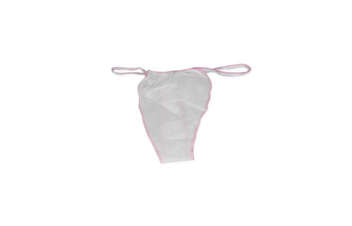 tanga de material desechable para mujer