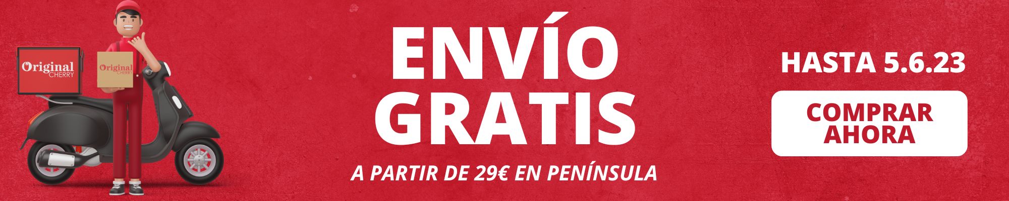 ENVÍO GRATIS 29€ en Península